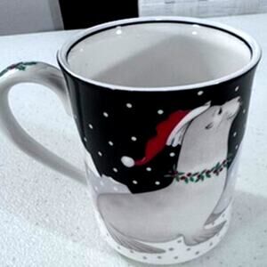 "NORITAKE" Epoch Christmas Party Mugs ,Seals, Micro, Oven, and Dishwasher Safe
